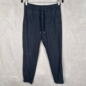 Athleta Pants Womens 0 Black Farallon Jogger Drawstring Pockets Stretch Comfort